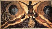 Diego Rivera The Power from underground oil painting